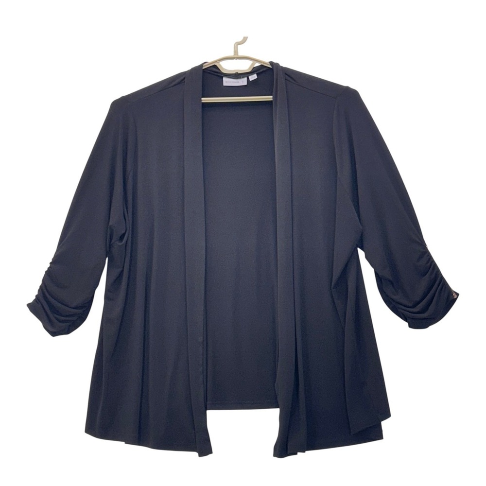 Susan Graver Cardigan Black 3x